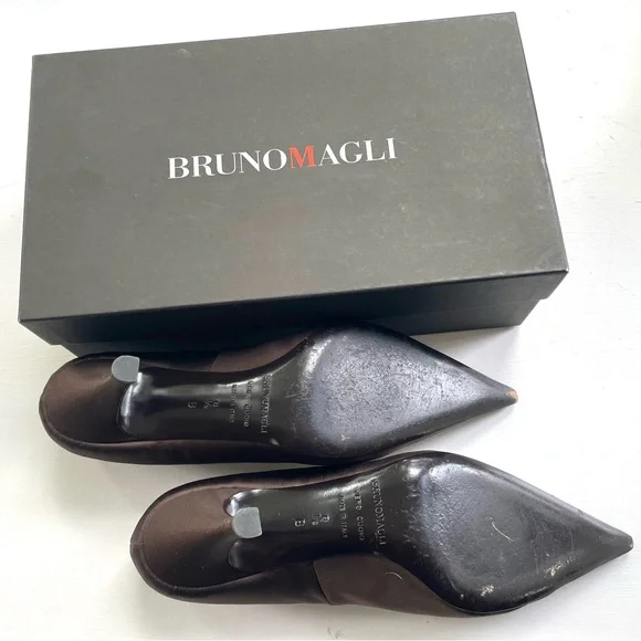 Vintage BRUNO MAGLI Dark Brown Size 8 1/2 - Picture 2 of 3